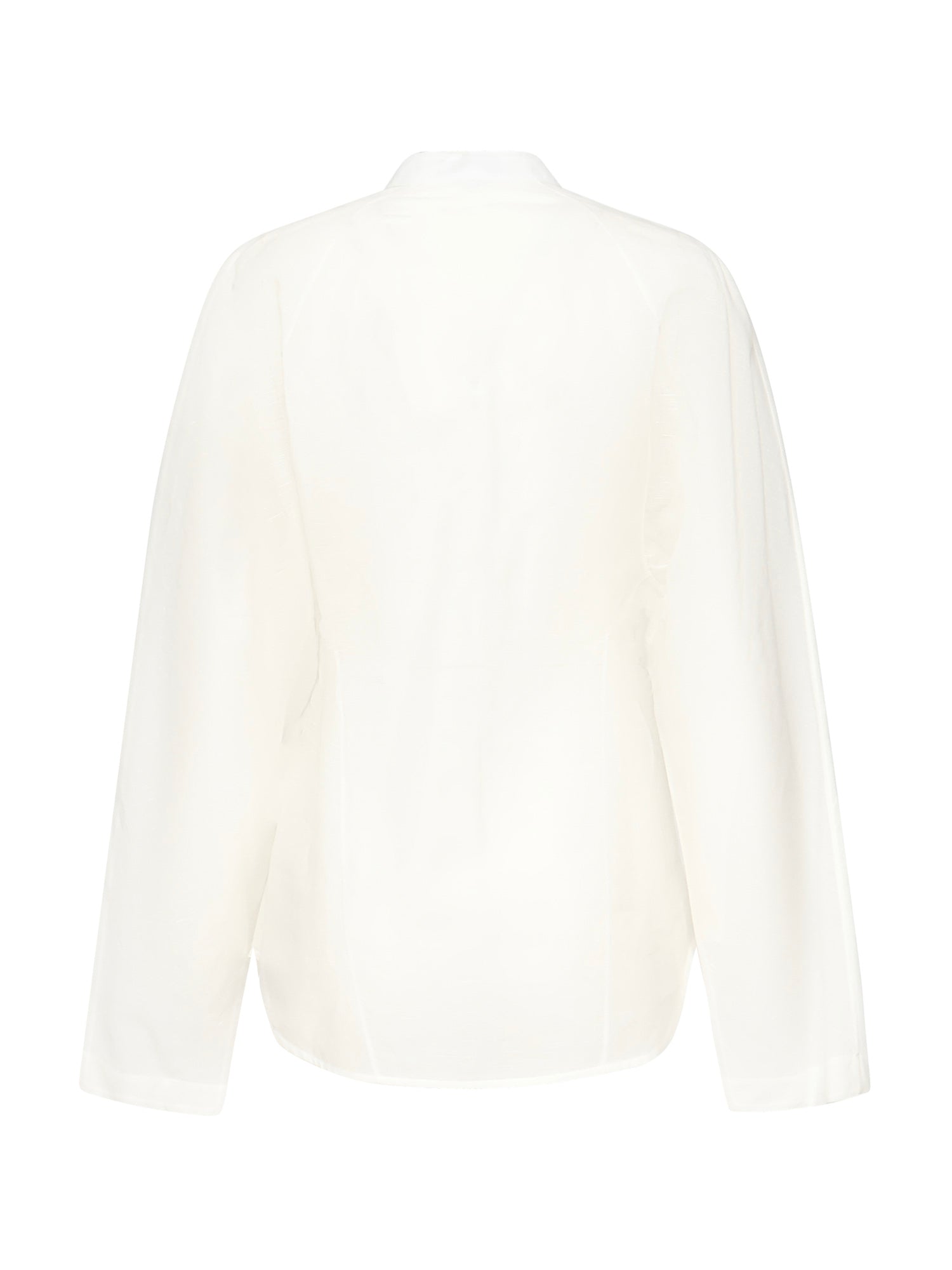 Camicia arrotondata in misto lino AA9C0988W069B 000 ALAIA 