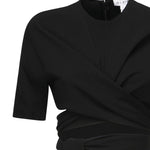 Top in crêpe di misto viscosa AA9H1250W071B 995 ALAIA 