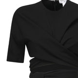 Top in crêpe di misto viscosa AA9H1250W071B 995 ALAIA 