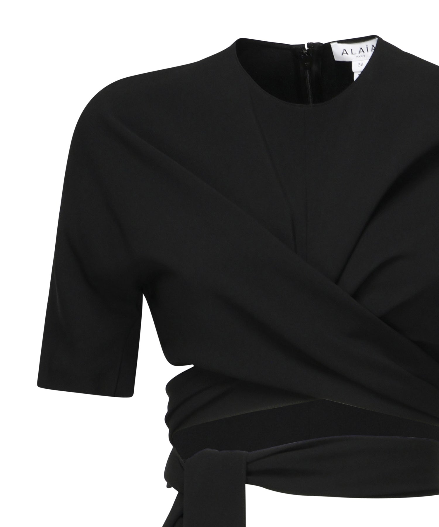 Top in crêpe di misto viscosa AA9H1250W071B 995 ALAIA 