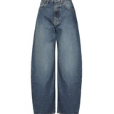 Jeans Round in denim délavé AA9P0176T536A 525 ALAIA 