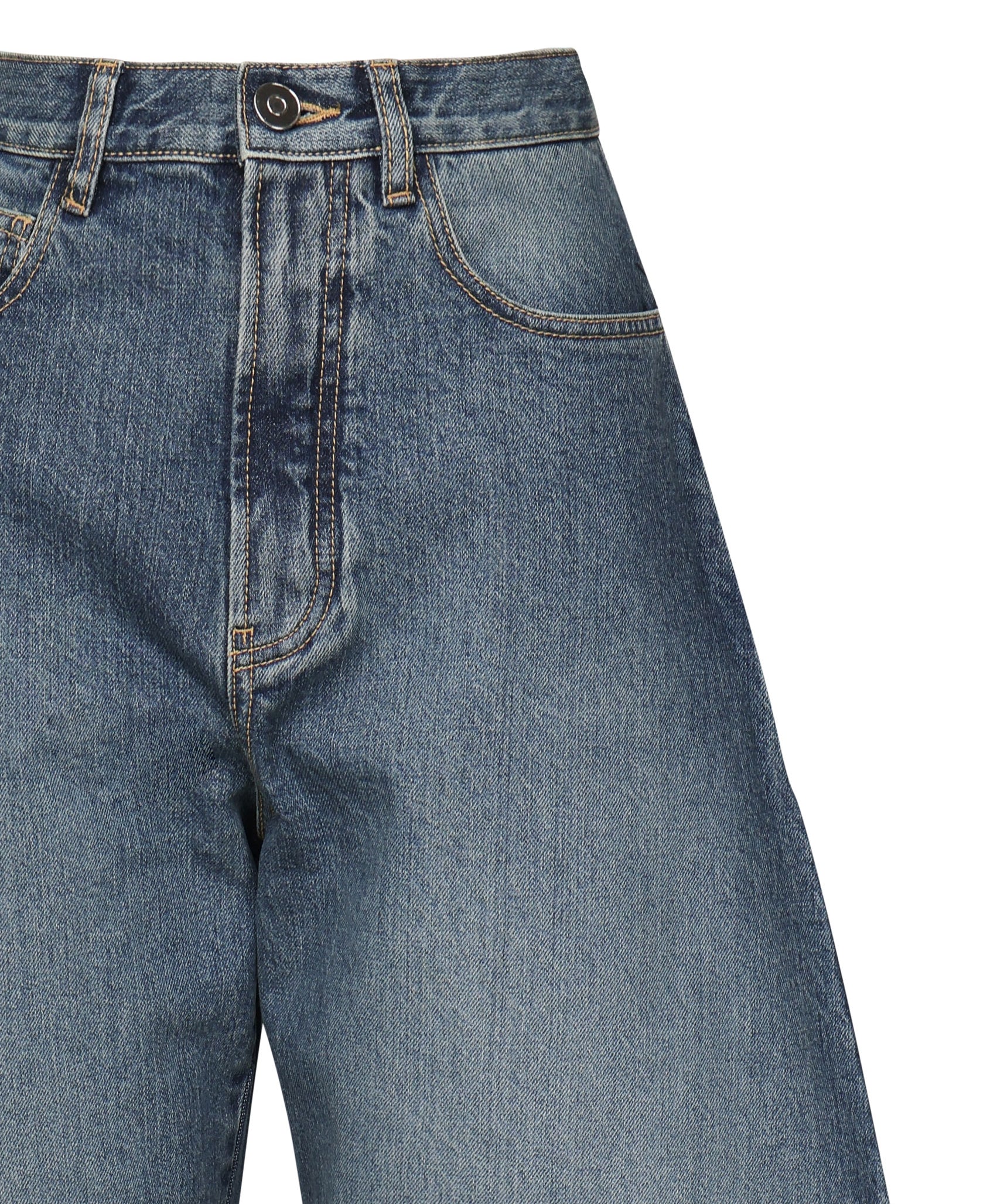 Jeans Round in denim délavé AA9P0176T536A 525 ALAIA 