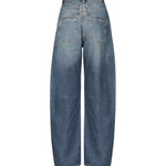 Jeans Round in denim délavé AA9P0176T536A 525 ALAIA 