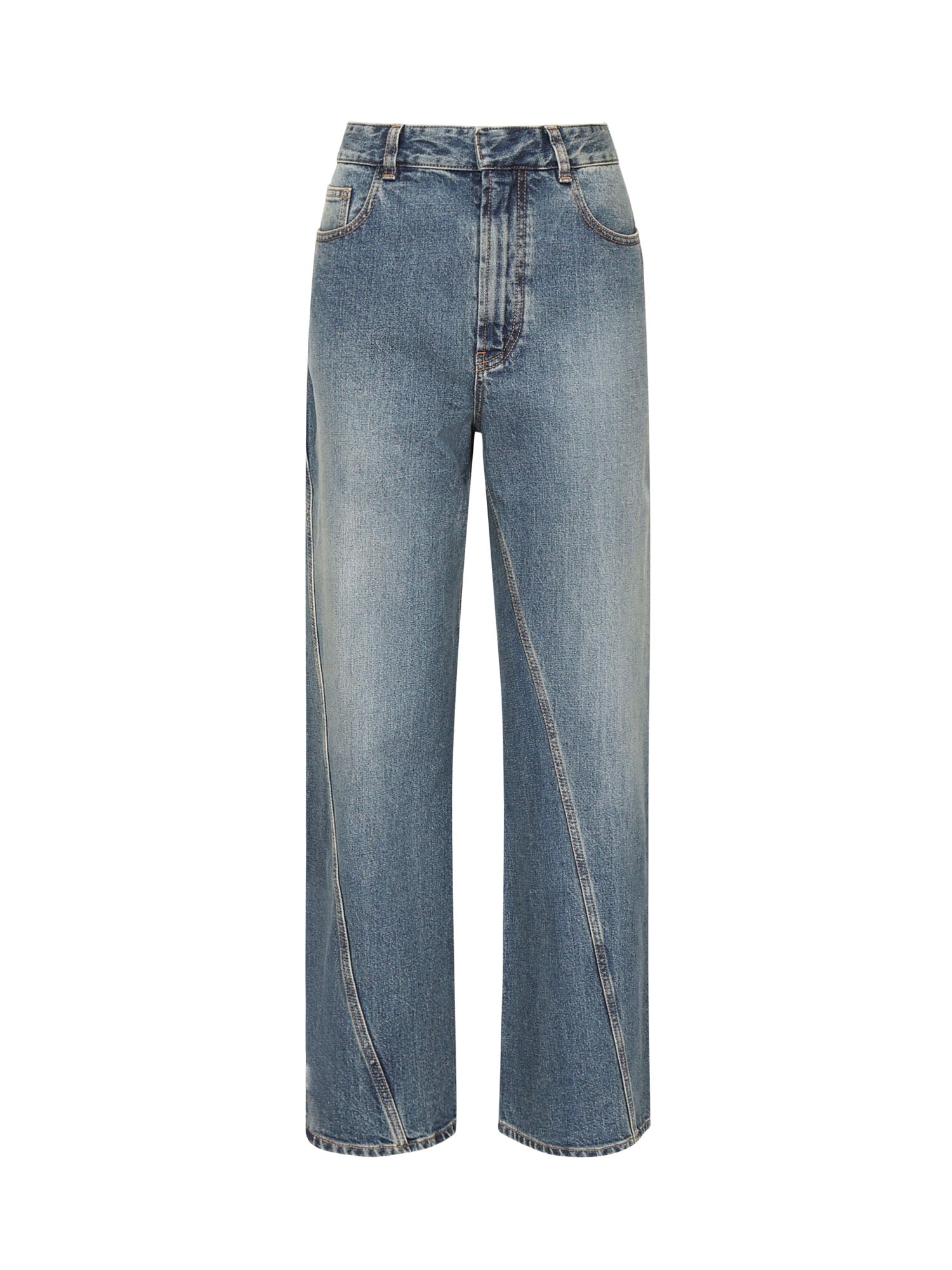 Jeans ritorti in deep stone denim AA9P1181D006B 505 ALAIA 