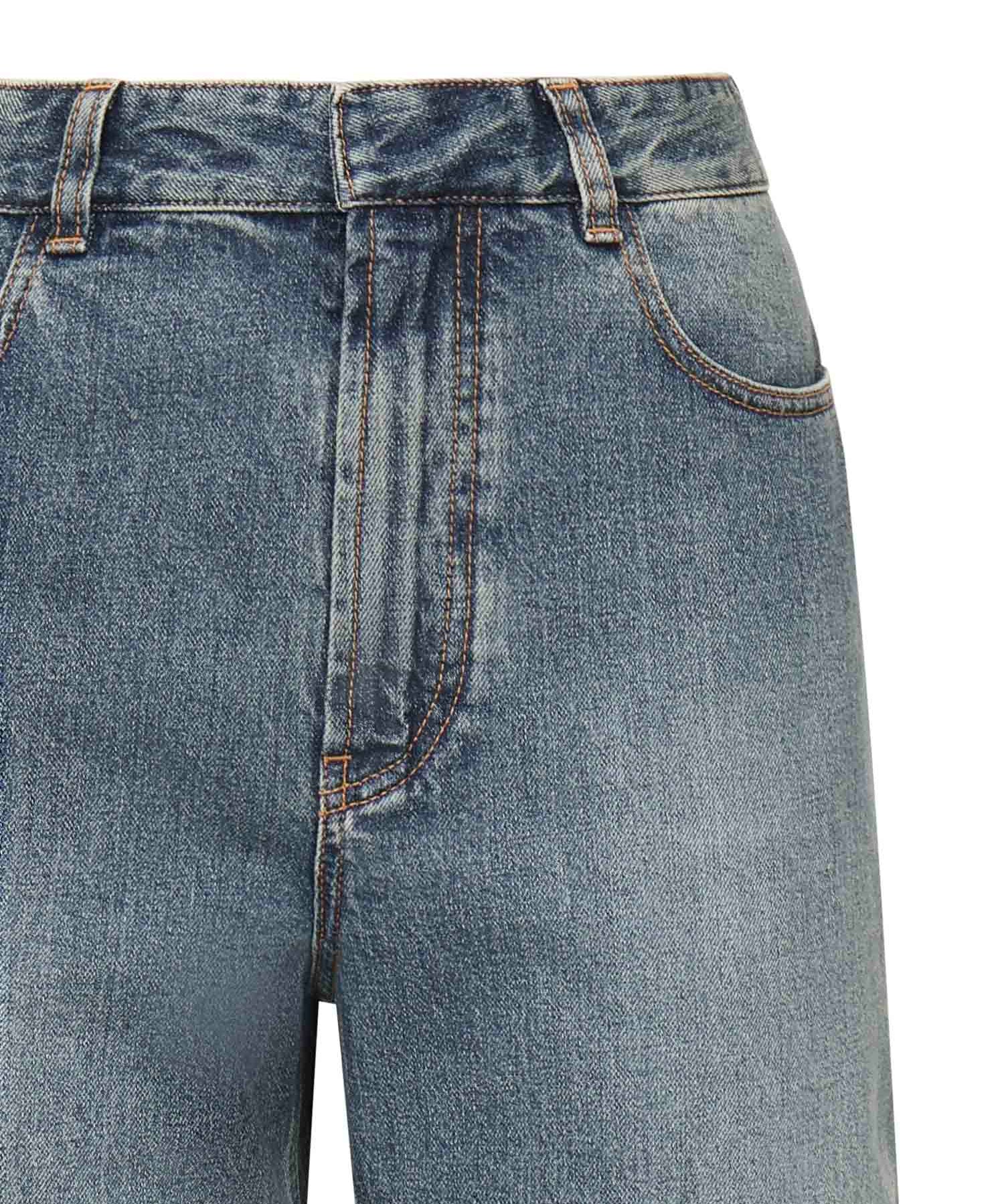 Jeans ritorti in deep stone denim AA9P1181D006B 505 ALAIA 