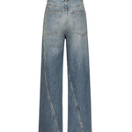 Jeans ritorti in deep stone denim AA9P1181D006B 505 ALAIA 