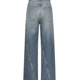 Jeans ritorti in deep stone denim AA9P1181D006B 505 ALAIA 