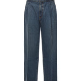 Jeans con pinces in denim AA9P1257D007B 517 ALAIA 