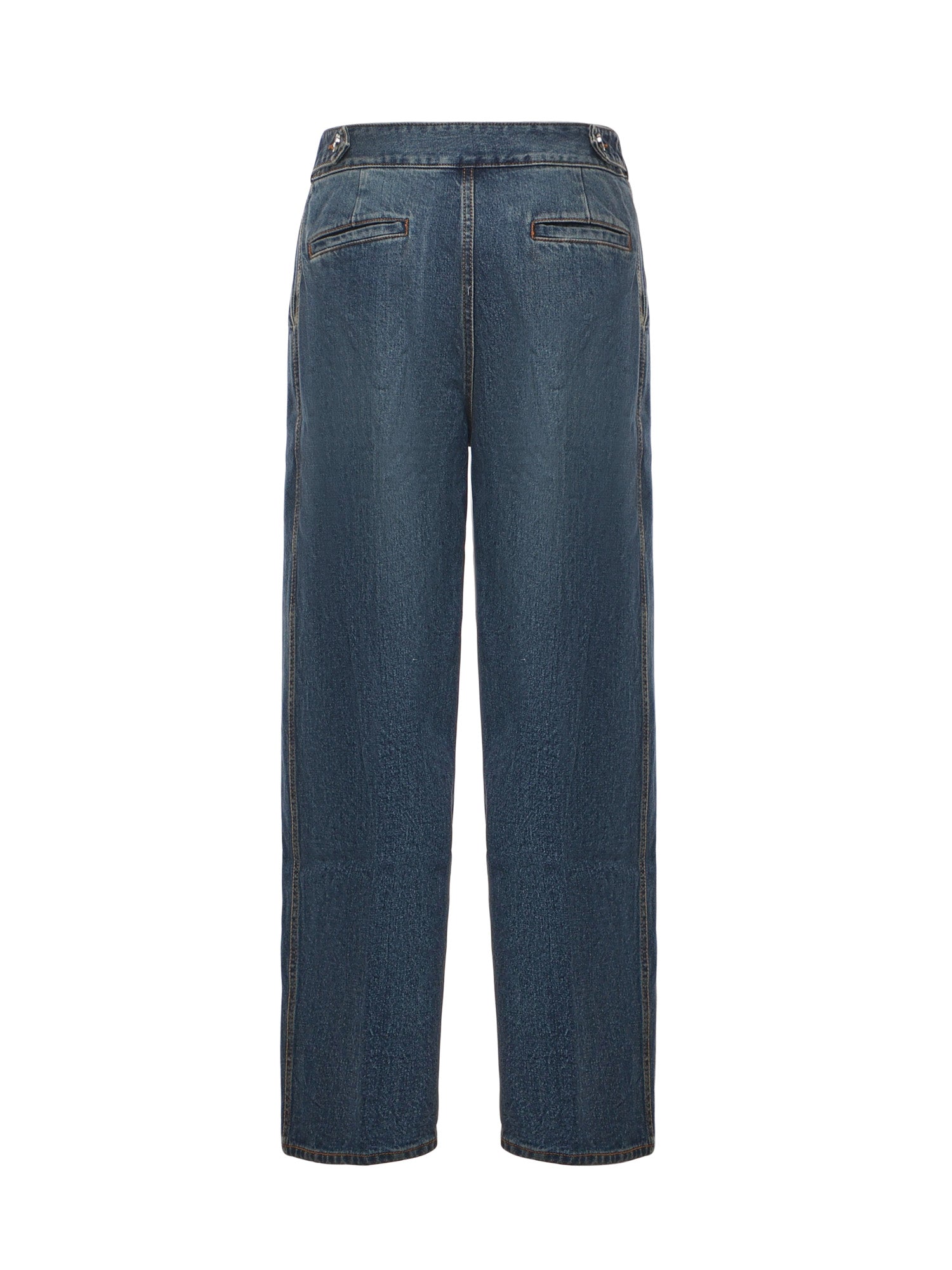 Jeans con pinces in denim AA9P1257D007B 517 ALAIA 