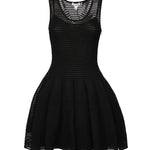 Vestito corti in maglia crinolina AA9R2534K008A 995 ALAIA 