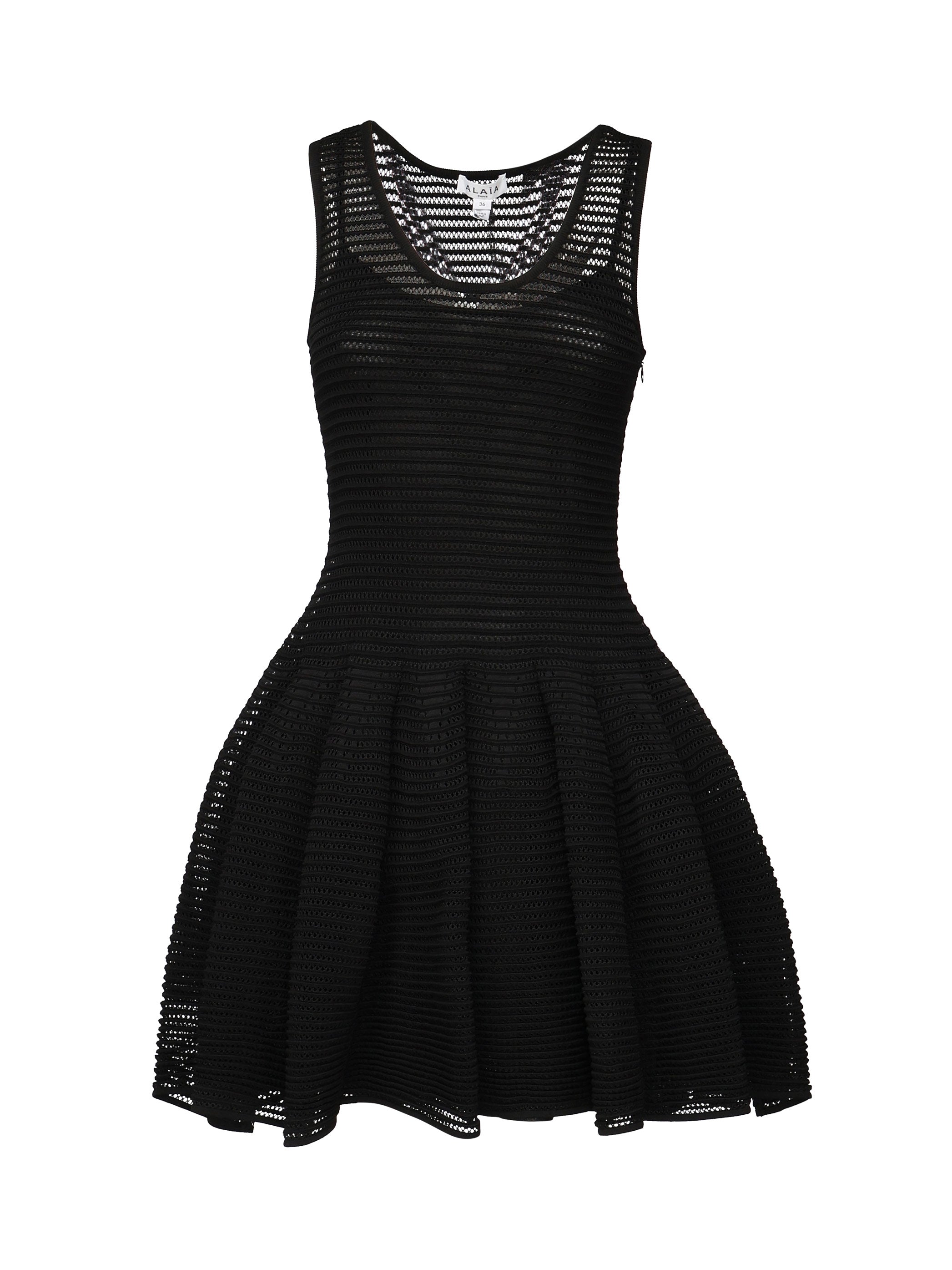 Vestito corti in maglia crinolina AA9R2534K008A 995 ALAIA 