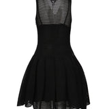 Vestito corti in maglia crinolina AA9R2534K008A 995 ALAIA 