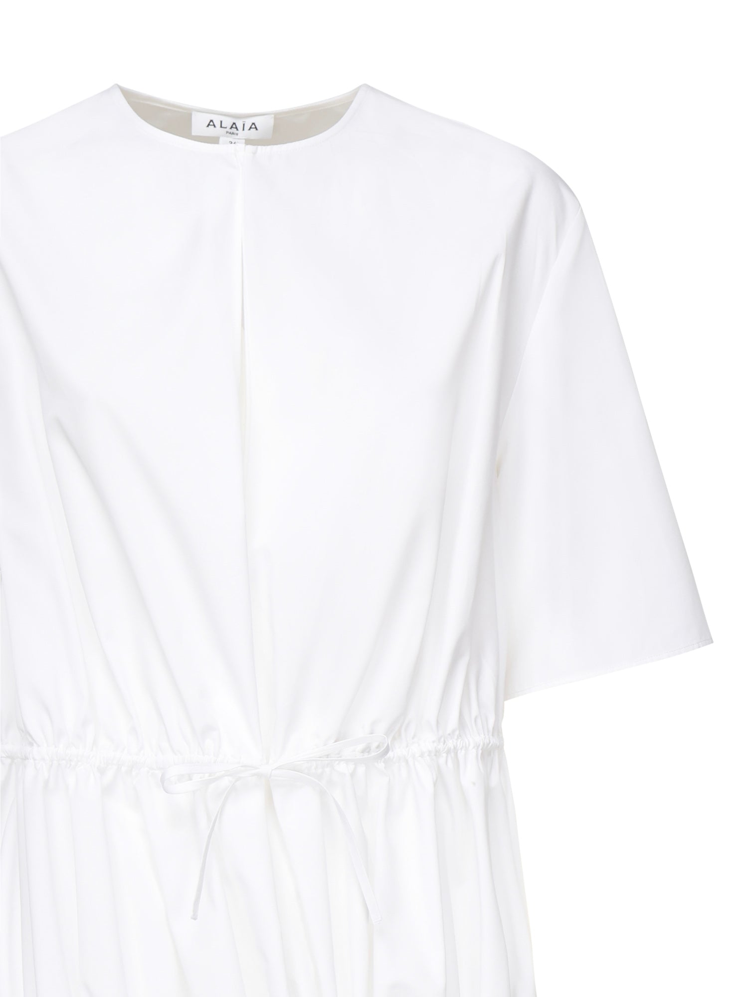 Abito t-shirt arricciato AA9R2659T611B 000 ALAIA 