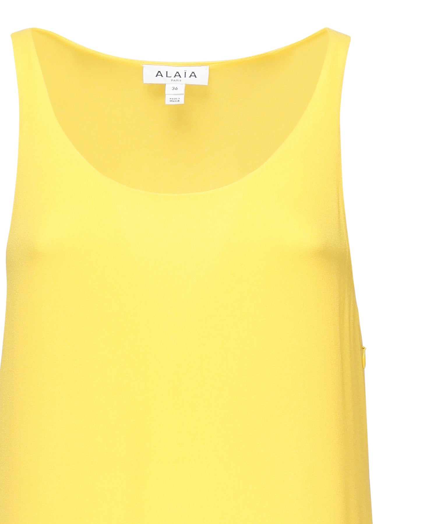 Abito lungo con ruche in georgette AA9R2708T666B 247 ALAIA 