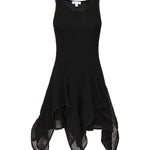 Abito corto con ruche in maglia AA9R2710K074B 995 ALAIA 