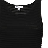 Abito corto con ruche in maglia AA9R2710K074B 995 ALAIA 