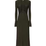 Abito maxi con ruche in jersey AA9R2740J050B 643 ALAIA 