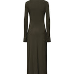 Abito maxi con ruche in jersey AA9R2740J050B 643 ALAIA 