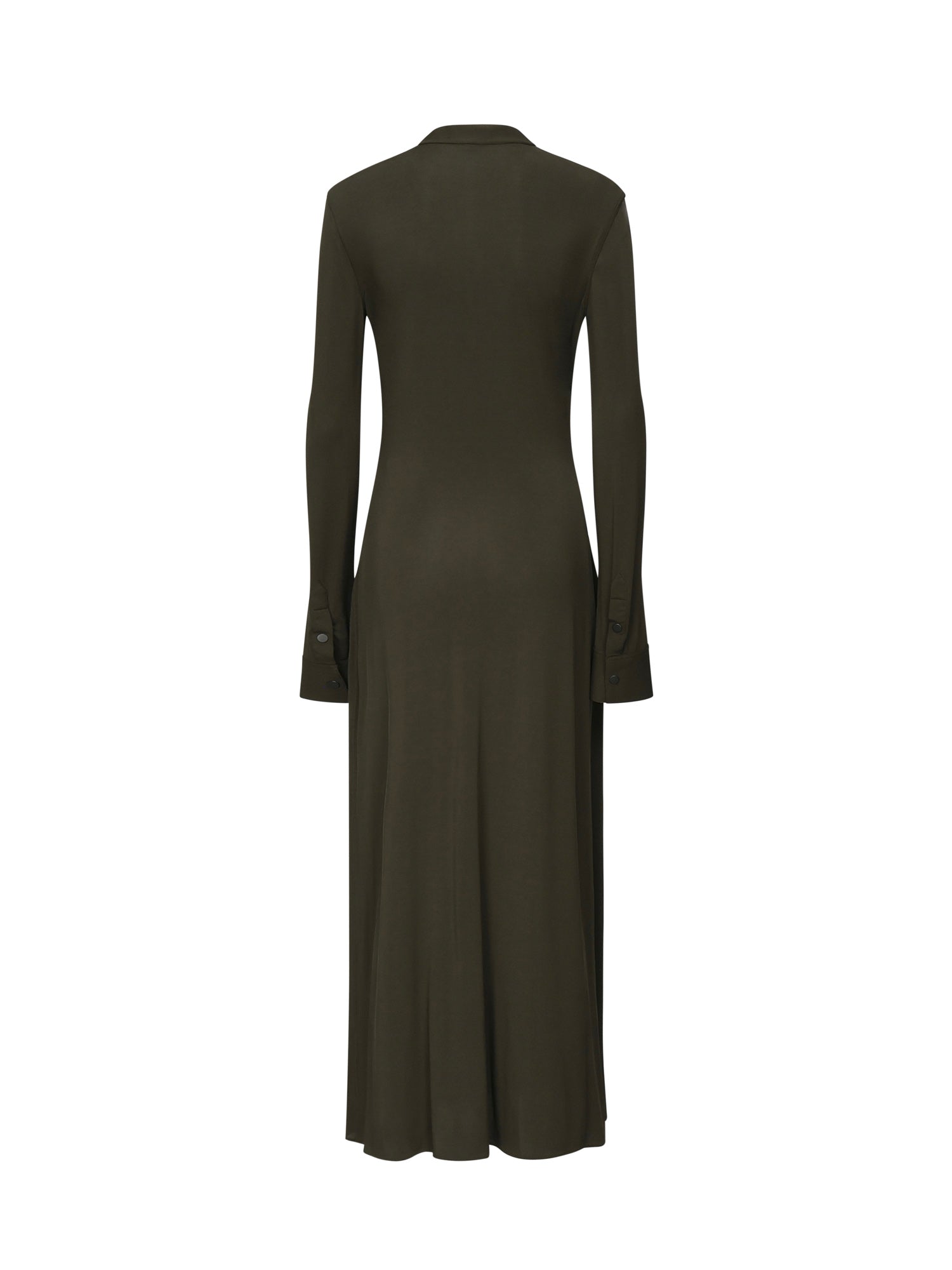 Abito maxi con ruche in jersey AA9R2740J050B 643 ALAIA 