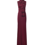 Abito con fiocco in jersey fluido AA9R2793J070B 350 ALAIA 