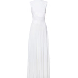Abito con cut-out in maglia di seta<BR/> AA9R2800K061B 000 ALAIA 