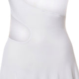 Abito con cut-out in maglia di seta<BR/> AA9R2800K061B 000 ALAIA 
