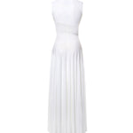 Abito con cut-out in maglia di seta<BR/> AA9R2800K061B 000 ALAIA 