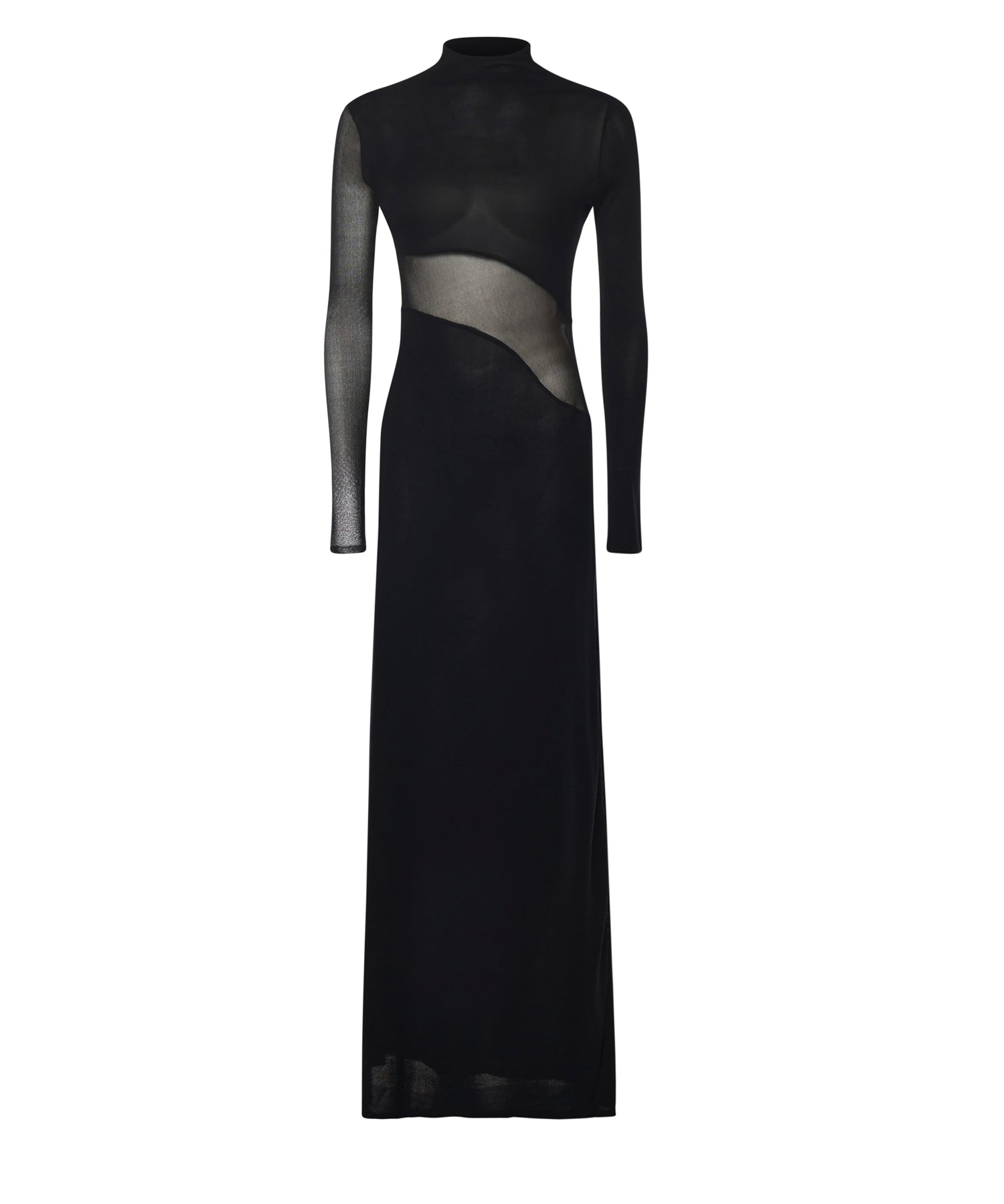 Abito con cut-out in maglia di seta AA9R2801K061B 995 ALAIA 