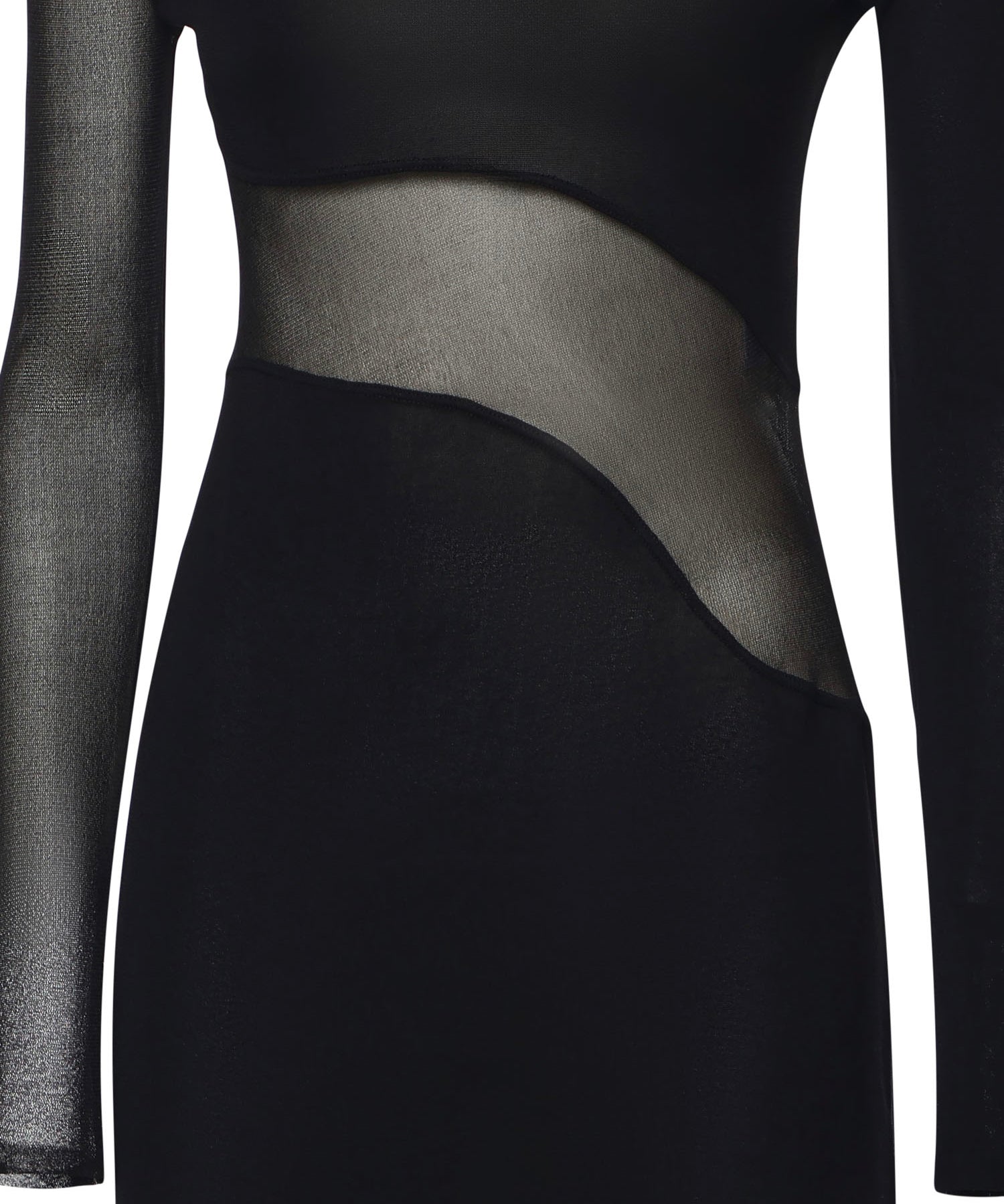 Abito con cut-out in maglia di seta AA9R2801K061B 995 ALAIA 