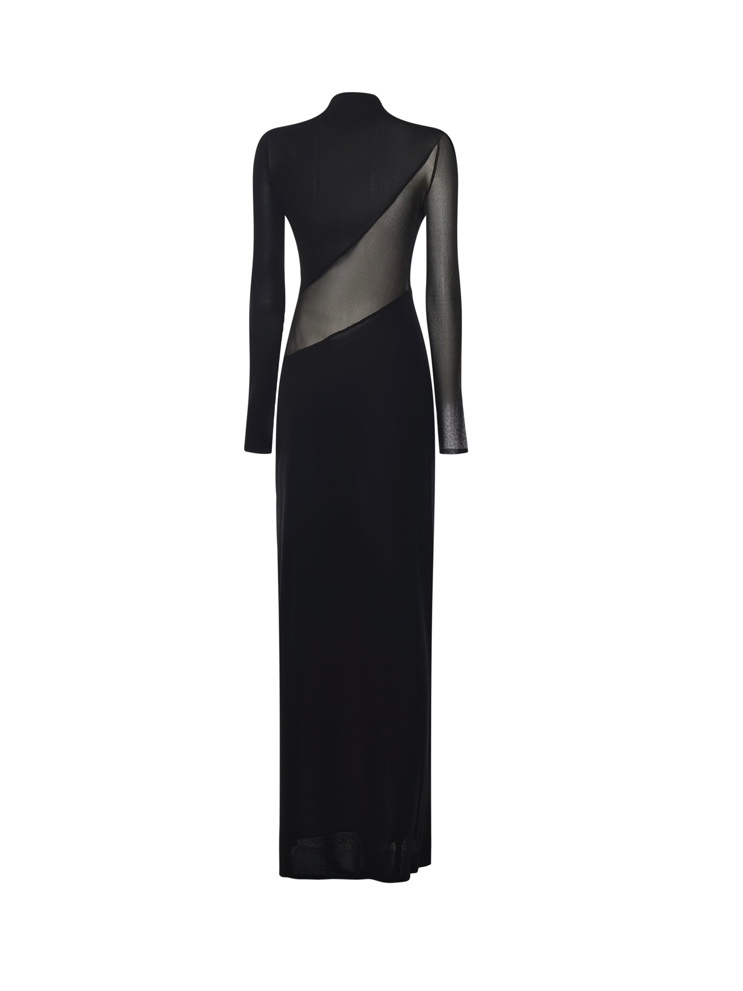 Abito con cut-out in maglia di seta AA9R2801K061B 995 ALAIA 