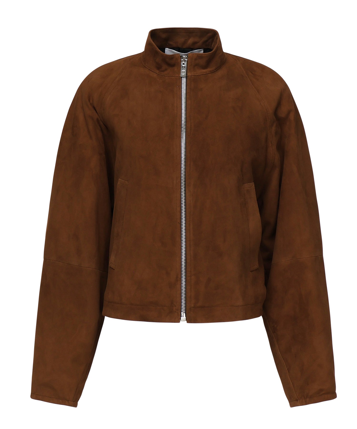 Giacca arrotondata in pelle scamosciata AA9V0382L017B 701 ALAIA 
