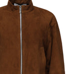 Giacca arrotondata in pelle scamosciata AA9V0382L017B 701 ALAIA 