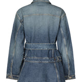 Giacca in denim con baschina<BR/> AA9V0422T536A 525 ALAIA 