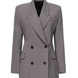 Giacca sartoriale doppiopetto in gabardine di lana AA9V1129T612B 284 ALAIA 