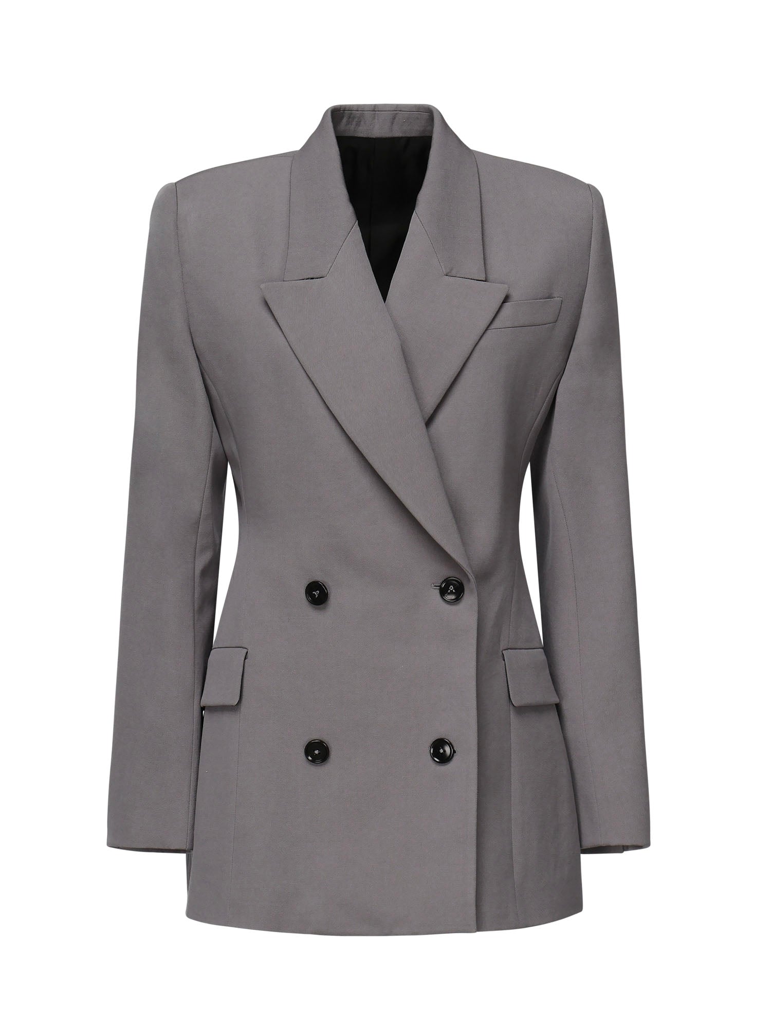 Giacca sartoriale doppiopetto in gabardine di lana AA9V1129T612B 284 ALAIA 