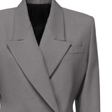Giacca sartoriale doppiopetto in gabardine di lana AA9V1129T612B 284 ALAIA 
