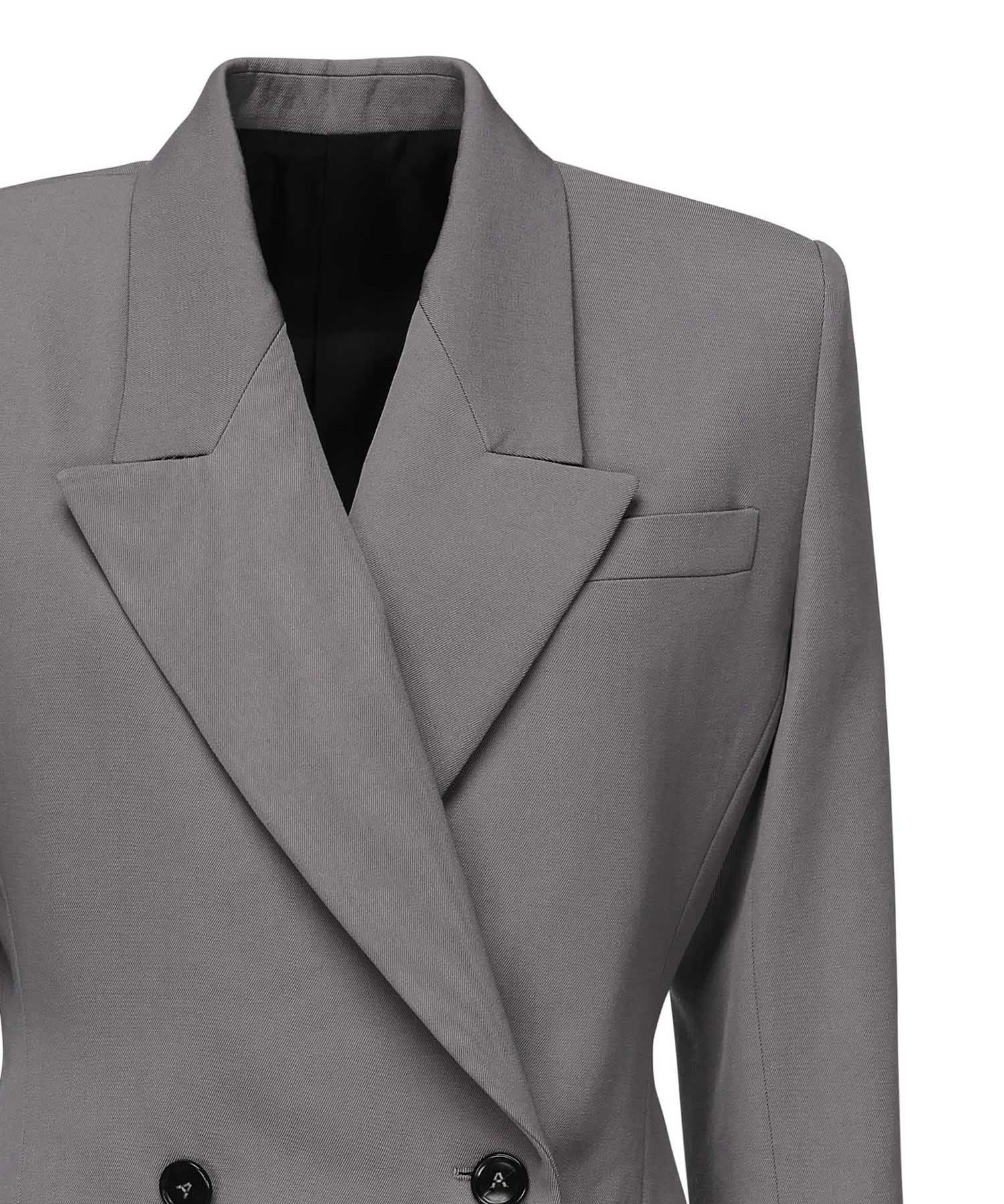 Giacca sartoriale doppiopetto in gabardine di lana AA9V1129T612B 284 ALAIA 
