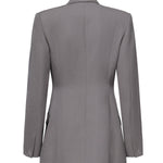 Giacca sartoriale doppiopetto in gabardine di lana AA9V1129T612B 284 ALAIA 