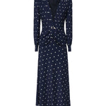 Abito a pois con bottoni gioiello FABX4108F4655 1643 ALESSANDRA RICH 