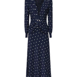 Abito a pois con bottoni gioiello FABX4108F4655 1643 ALESSANDRA RICH 