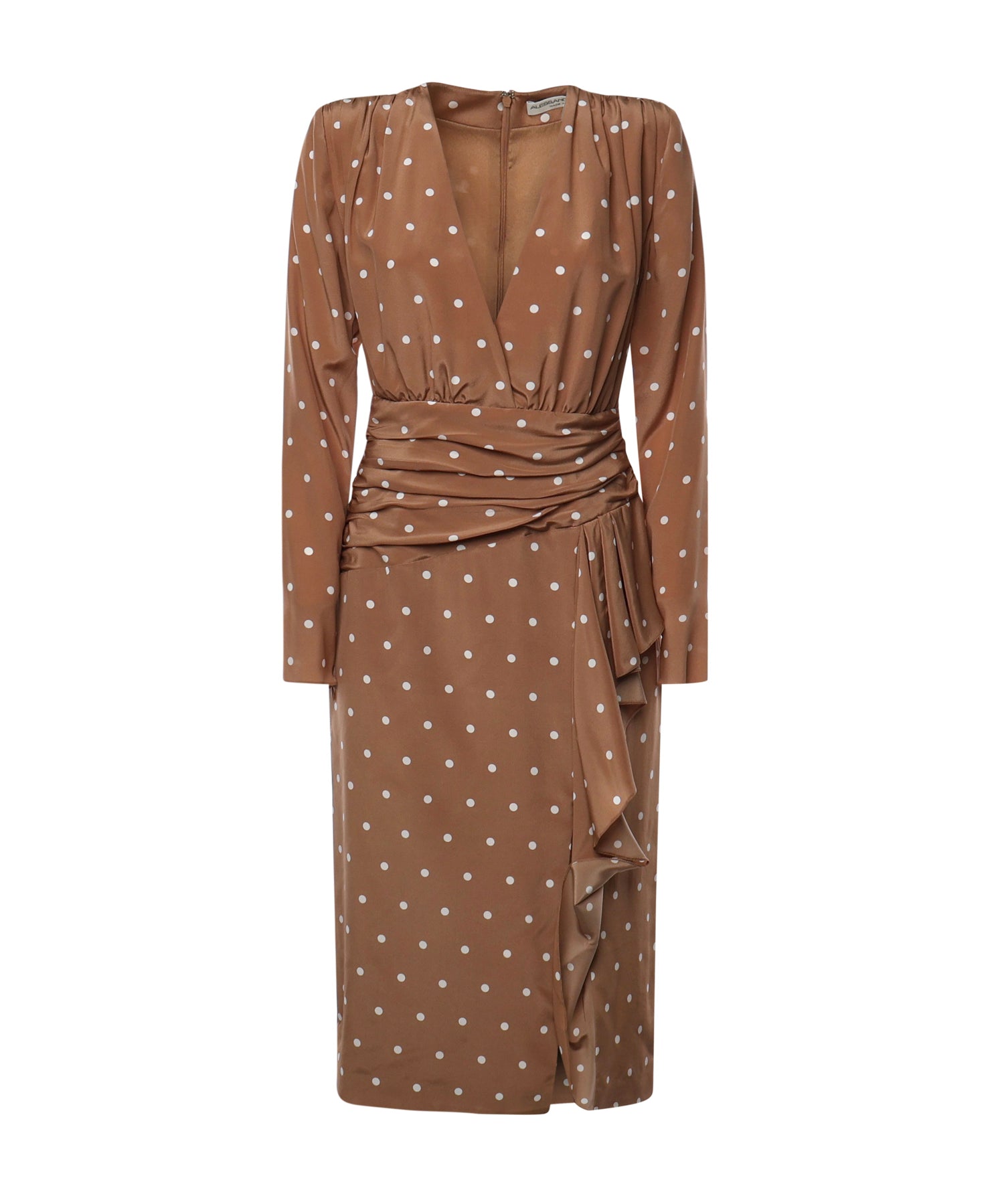 Abito a pois con volant FABX4109F4655 1885 ALESSANDRA RICH 