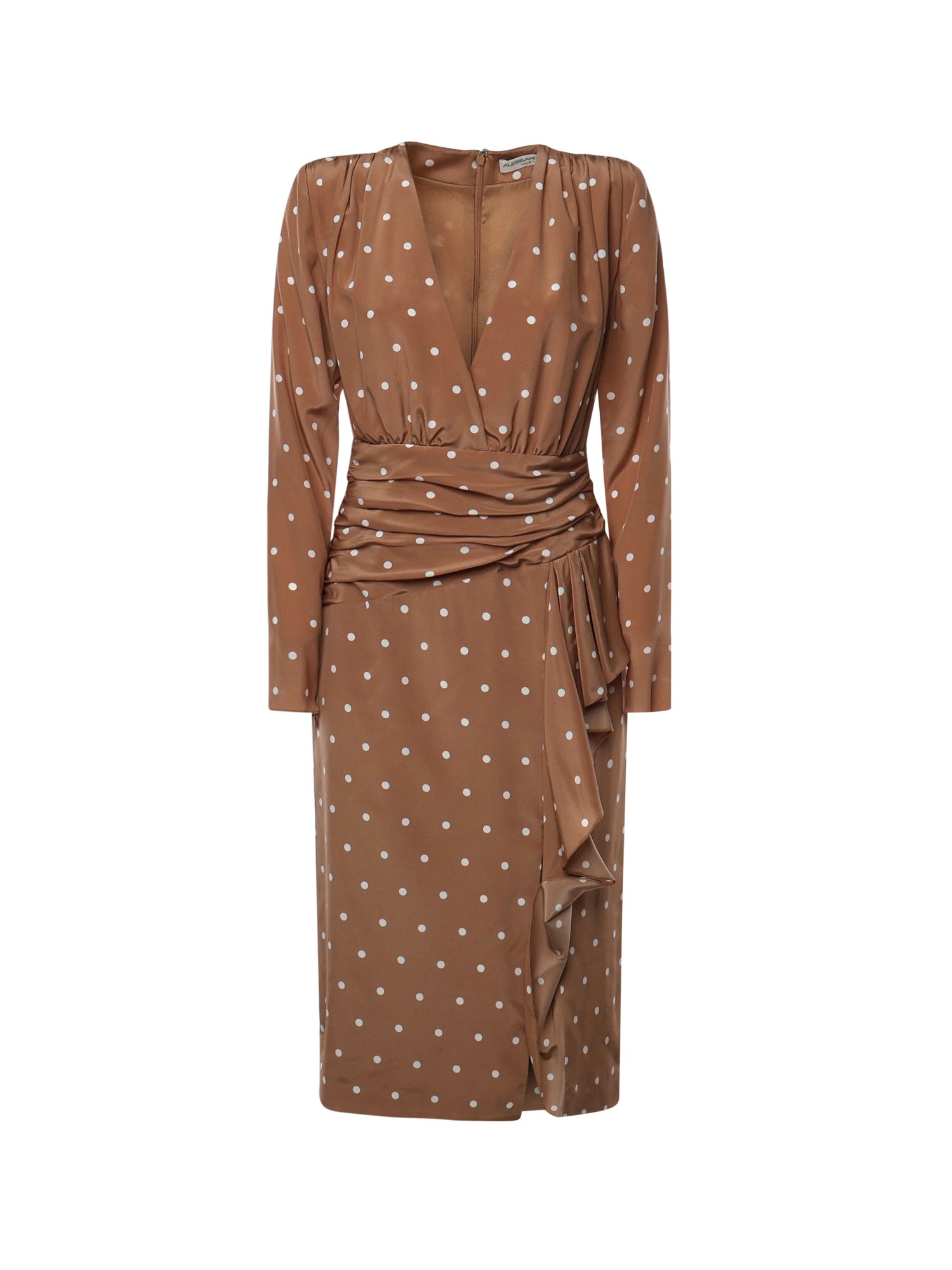 Abito a pois con volant FABX4109F4655 1885 ALESSANDRA RICH 