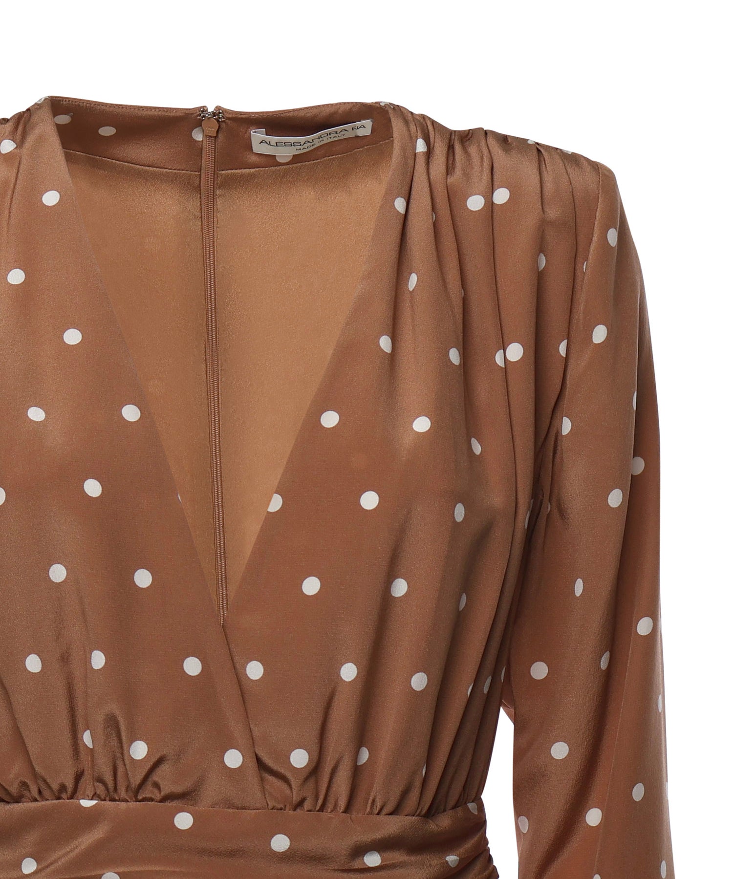 Abito a pois con volant FABX4109F4655 1885 ALESSANDRA RICH 