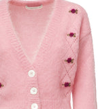 Cardigan cropped con ricami FABX4183K4603 9122 ALESSANDRA RICH 