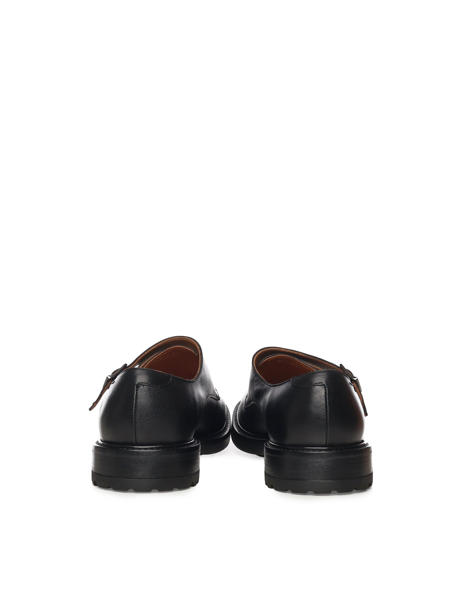 Scarpe Monk strap in pelle 68046 NERO ALEXANDER HOTTO 