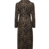 Cappotto lungo con stampa leopardo 26AL202 CAMMELLO ALISHEVA 
