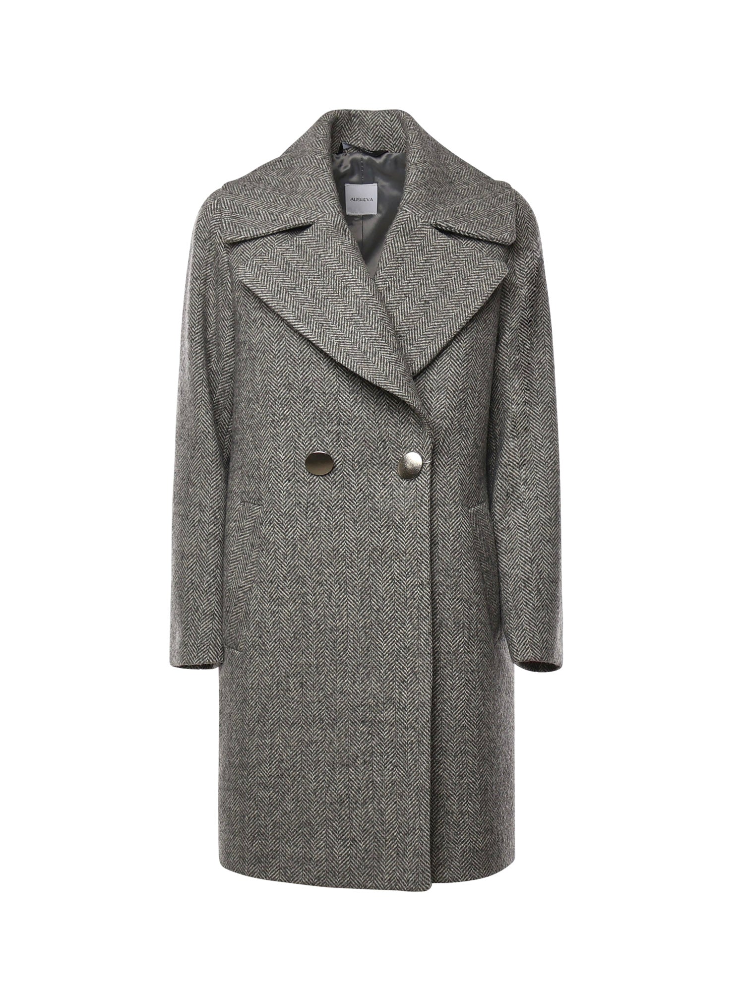 Cappotto Pesca in lana e cashmere 26AL203 GRIGIO ALISHEVA 