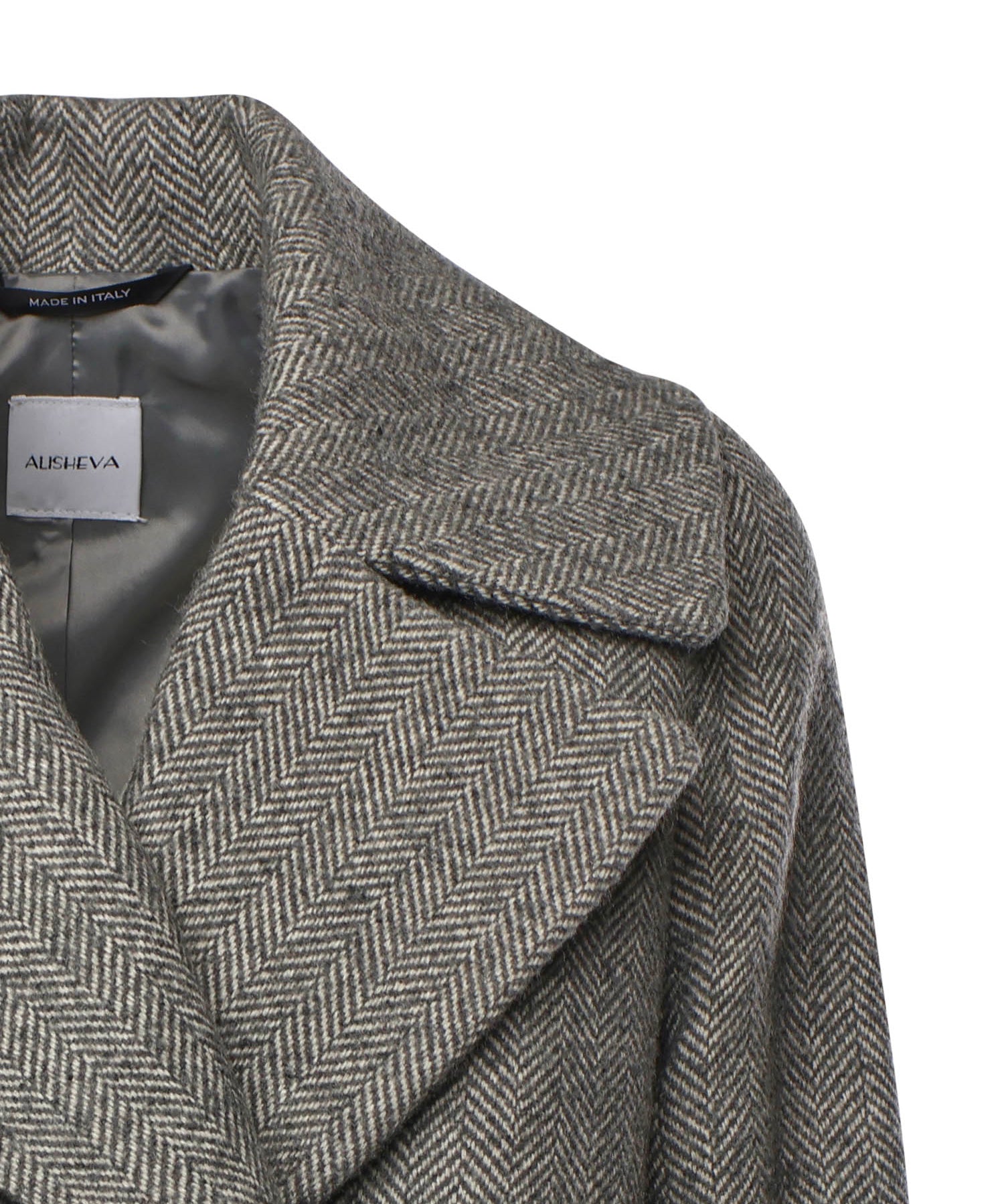 Cappotto Pesca in lana e cashmere 26AL203 GRIGIO ALISHEVA 