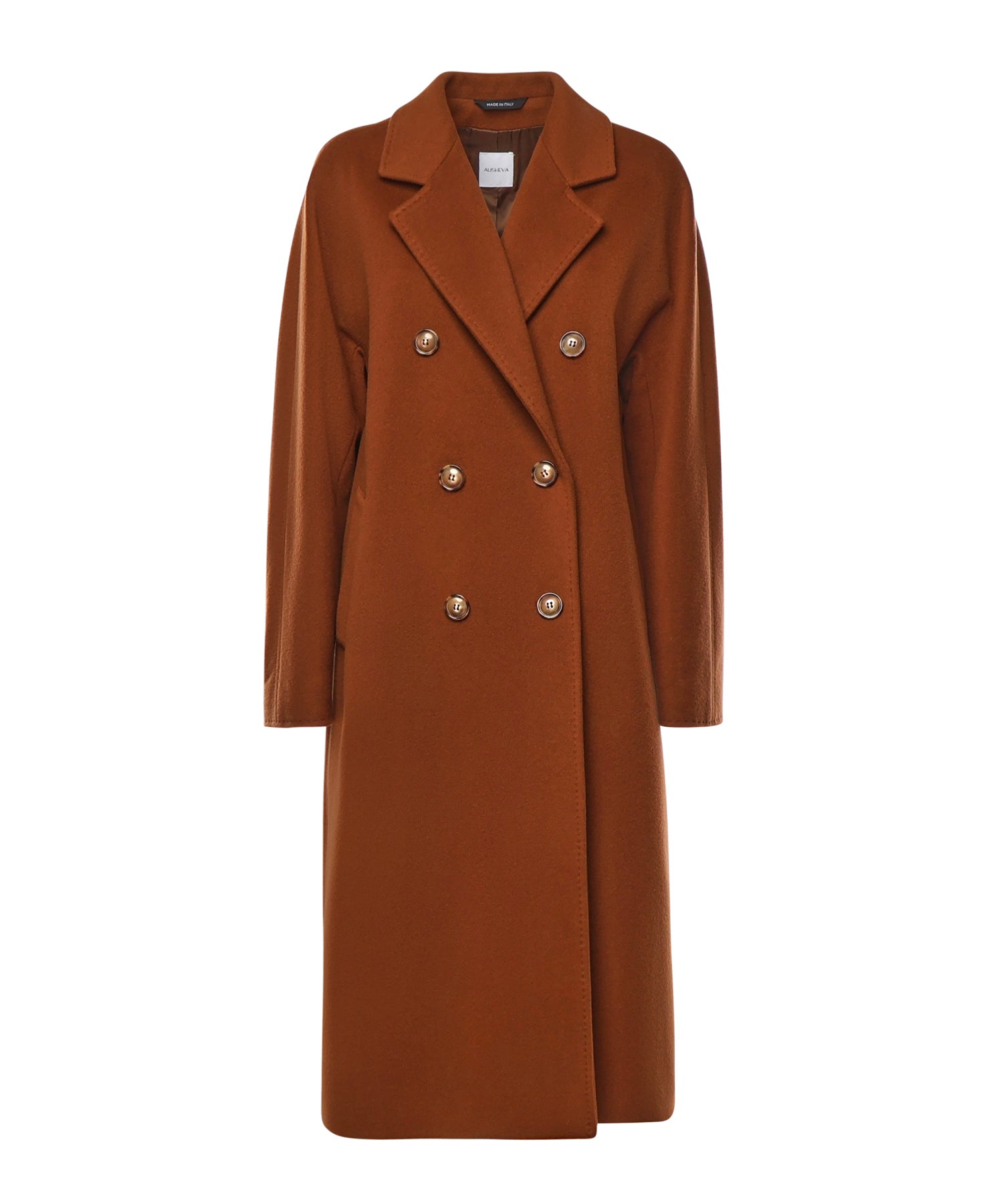 Cappotto double in lana e cashmere 26AL211 BRUCIATO ALISHEVA 