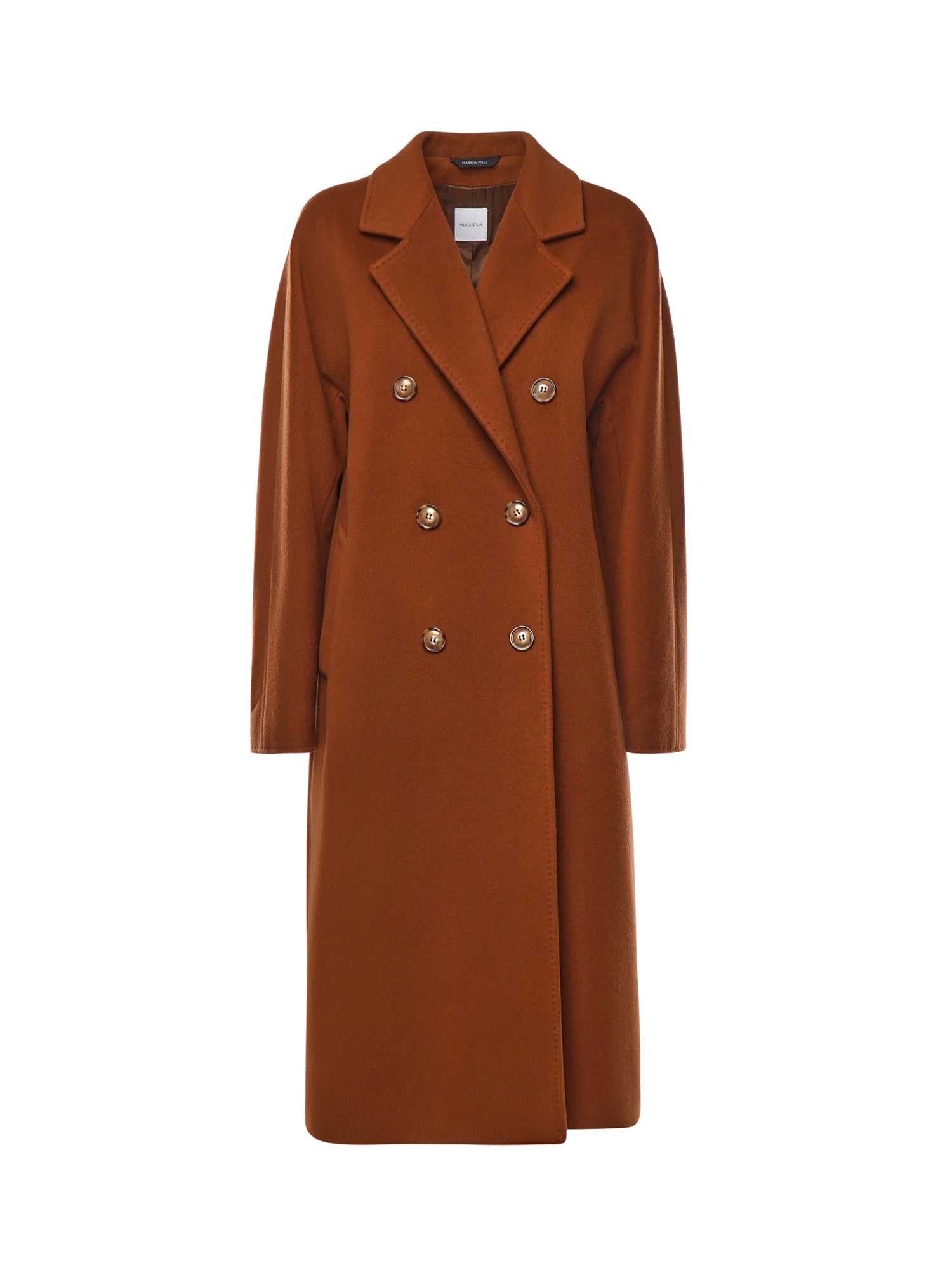 Cappotto double in lana e cashmere 26AL211 BRUCIATO ALISHEVA 